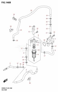 DF200AT From 20003F-440001 (E03 E11 E40)  2024 drawing FUEL PUMP (E40)