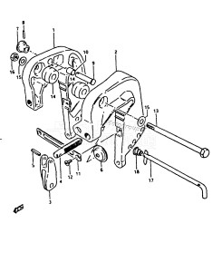 DT16P From 1601-200001 ()  1982 drawing CLAMP BRACKET