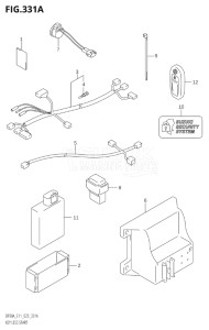 10004F-240001 (2022) 100hp E01 E40-Gen. Export 1 - Costa Rica (DF100BT  DF140Z) DF100B drawing KEY LESS START (SEE NOTE)