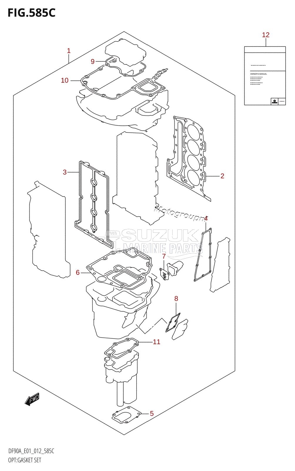 OPT:GASKET SET (DF70ATH:E01)