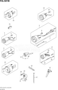 02504F-810001 (2018) 25hp P01-Gen. Export 1 (DF25A  DF25AR  DF25AT  DF25ATH) DF25A drawing OPT:METER (DF25AT,DF30AT)