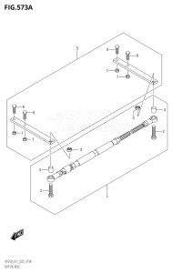 22503Z-040001 (2020) 225hp E01 E03 E40-Gen. Export 1 - USA (DF225Z) DF225Z drawing OPT:TIE ROD