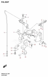 DF50A From 05003F-710001 (E01)  2017 drawing CLUTCH SHAFT (DF60AVTH:E01)