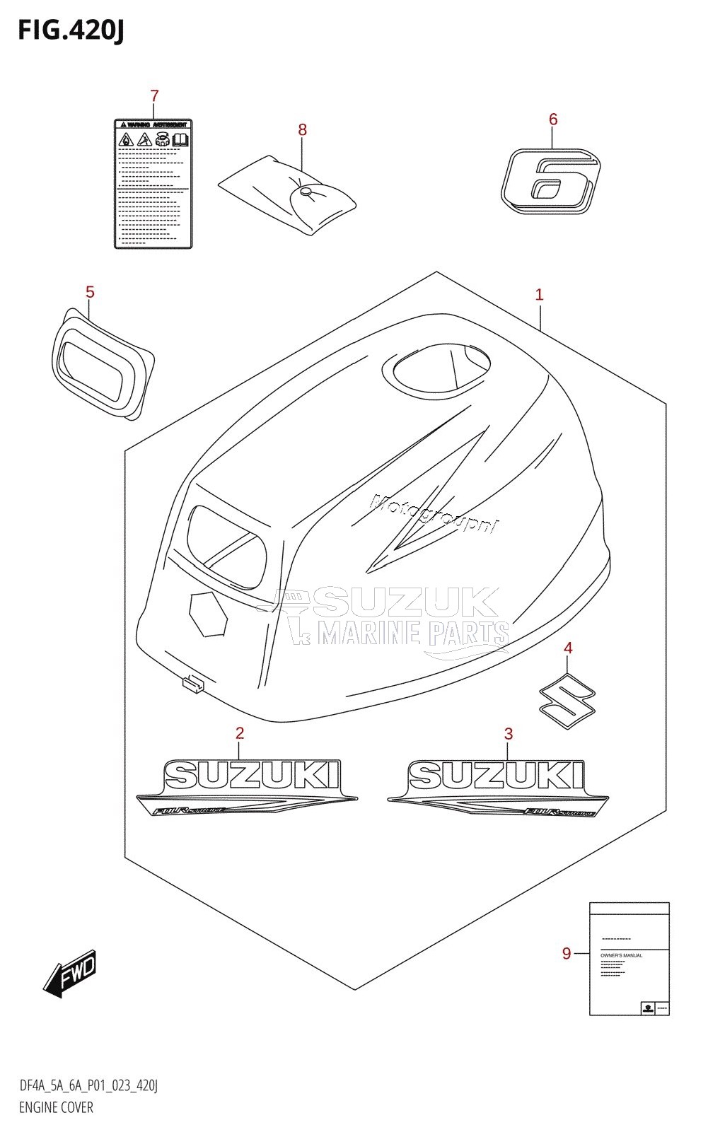 ENGINE COVER (DF6A:(021,022,023))