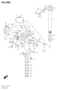 DF60A From 06002F-040001 (E01 E40)  2020 drawing SWIVEL BRACKET (DF40AST:E34)