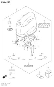 20003F-710001 (2017) 200hp E03-USA (DF200AST  DF200AT) DF200A drawing ENGINE COVER (DF200AST:E03)