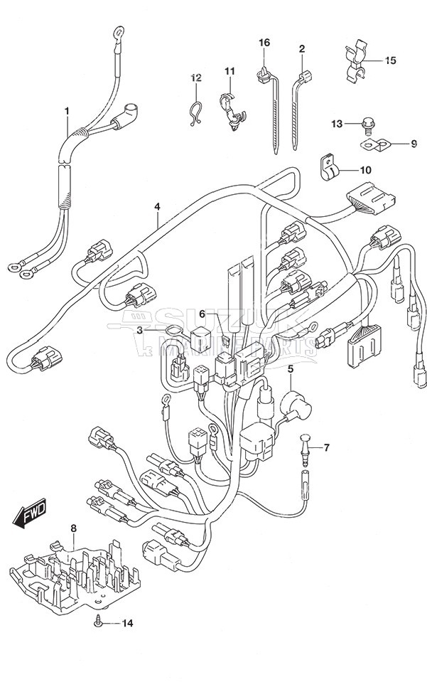 Harness Tiller Handle w/Power Tilt