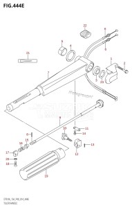 DT9.9A From 00993K-410001 (P36 P40)  2014 drawing TILLER HANDLE (DT15AK:P36)