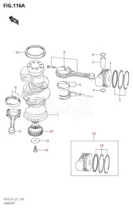 DF225Z From 22503Z-710001 (E01 E40)  2017 drawing CRANKSHAFT