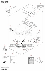 DF60A From 06003F-340001 (E11 E40)  2023 drawing ENGINE COVER ((DF50A,DF50ATH,DF50AVTH):E01:020)