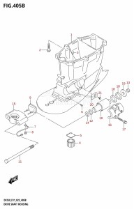 DF200Z From 20002Z-340001 (E01 E40)  2023 drawing DRIVE SHAFT HOUSING ((DF250T,DF250Z,DF225T,DF225Z,DF200T,DF200Z):X-TRANSOM)