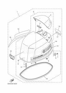 F50DET drawing FAIRING-UPPER