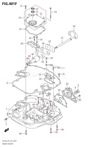 DF250Z From 25003Z-410001 (E03)  2014 drawing ENGINE HOLDER (DF250Z:E03)