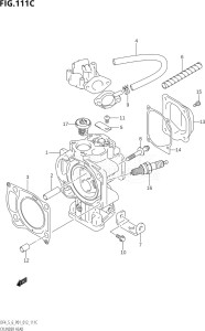 00602F-210001 (2012) 6hp P01-Gen. Export 1 (DF6) DF6 drawing CYLINDER HEAD (DF6:P01)