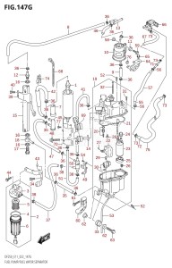 DF250Z From 25003Z-040001 (E40)  2020 drawing FUEL PUMP /​ FUEL VAPOR SEPARATOR (E03:DF250ST:022)