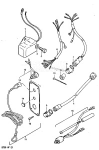 DT30 From 03001-511087 ()  1984 drawing OPTIONAL : ELECTRICAL (FOR ELECTRIC STARTER)