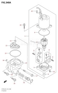 DF100A From 10003F-410001 (E01 E40)  2014 drawing PTT MOTOR (DF100AT:E01)