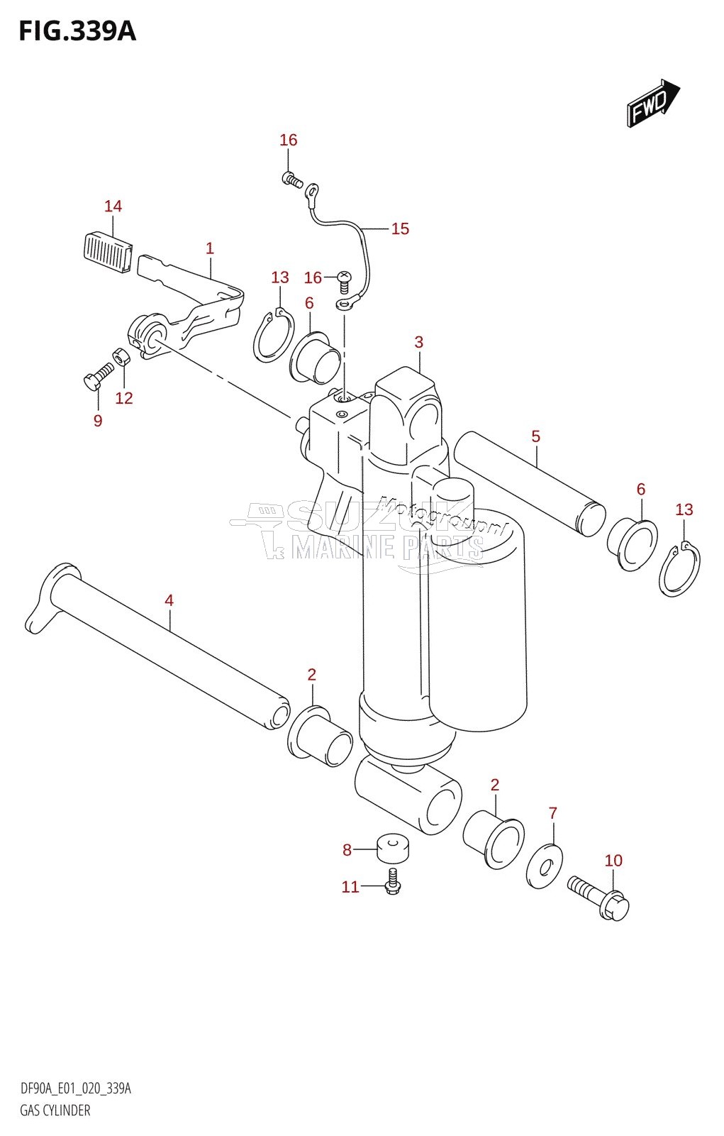 GAS CYLINDER (DF90AWQH)