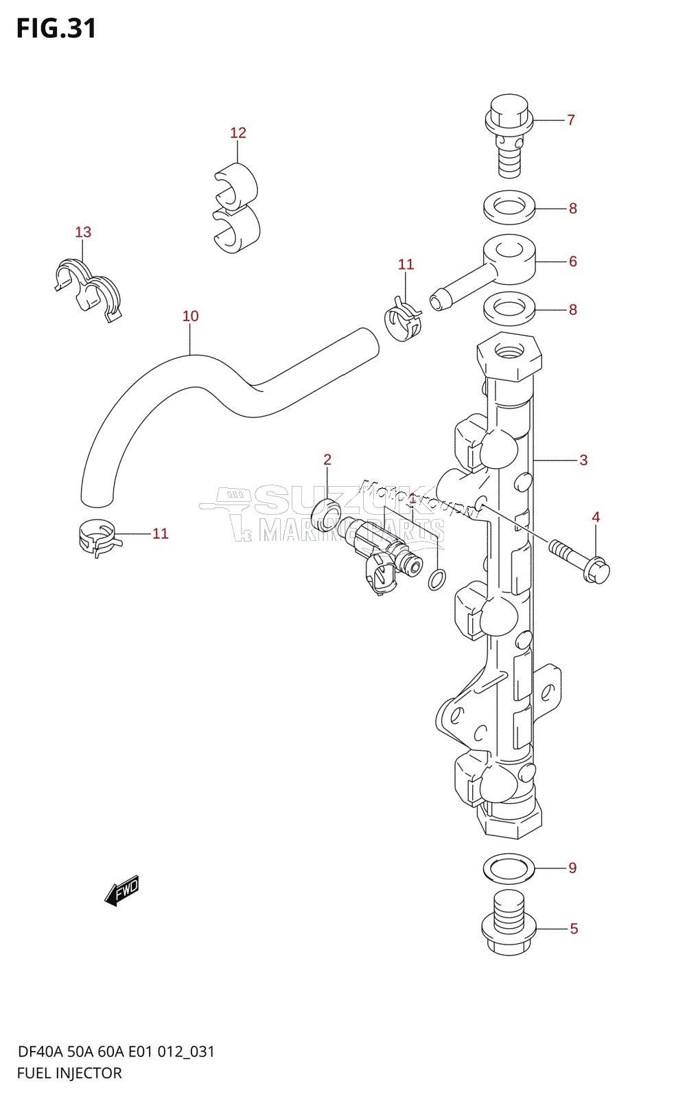 FUEL INJECTOR (DF40AST E34)