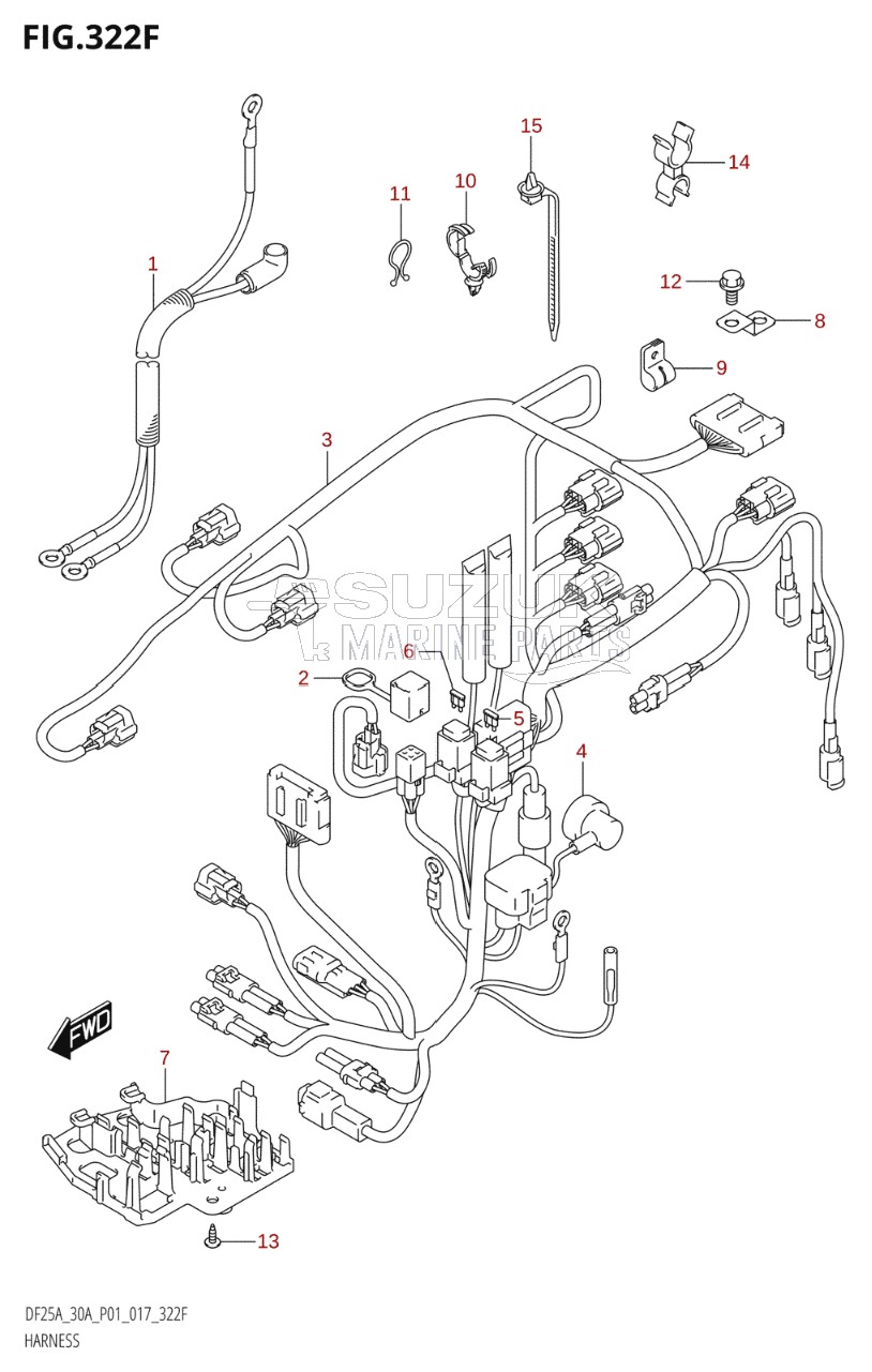 HARNESS (DF30AR:P01)