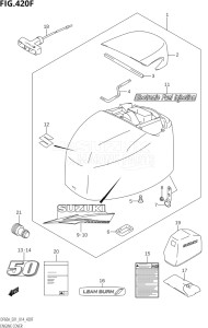 06002F-410001 (2014) 60hp E01 E40-Gen. Export 1 - Costa Rica (DF60A  DF60AQH  DF60ATH) DF60A drawing ENGINE COVER (DF50ATH:E01)