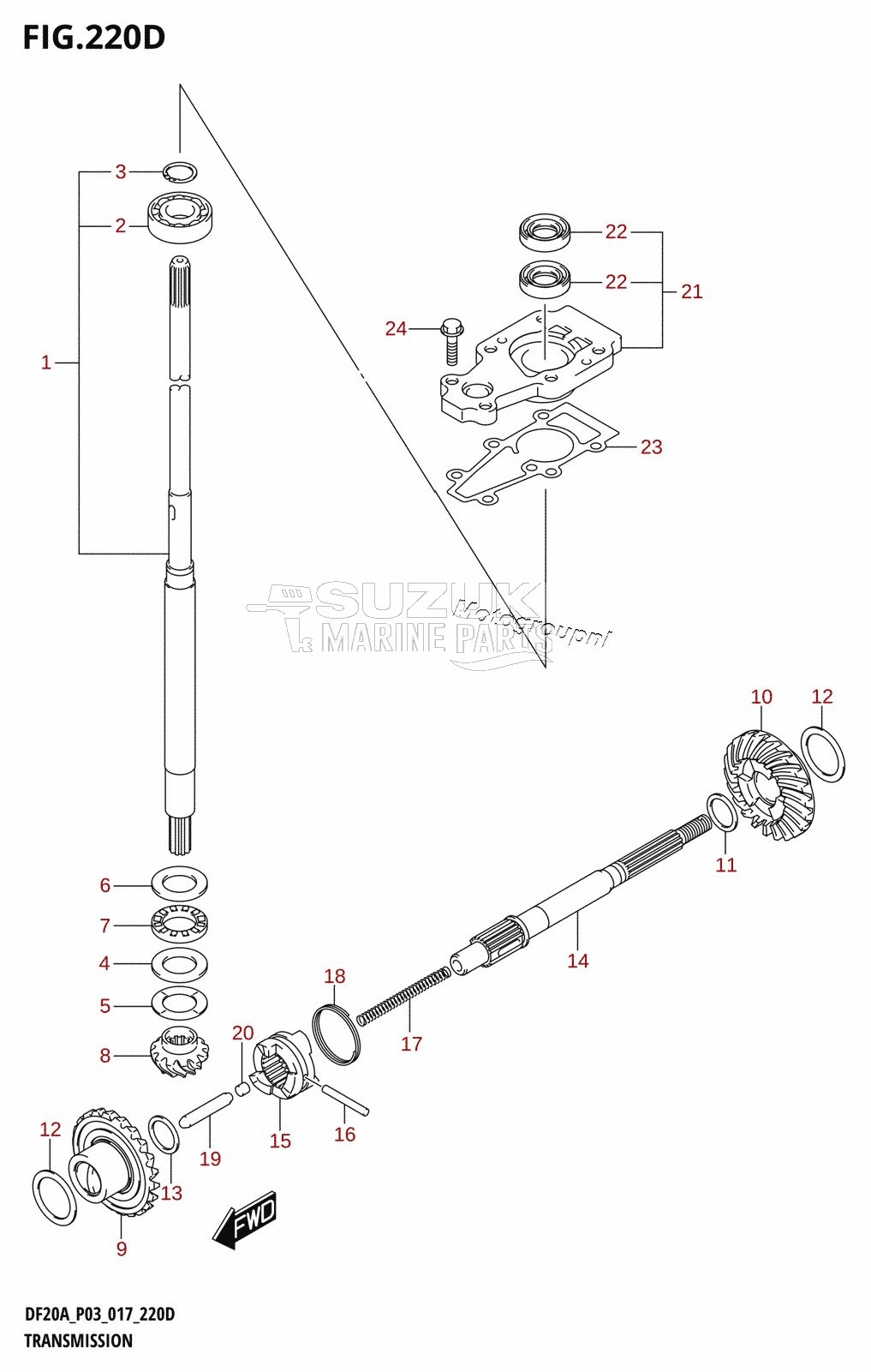 TRANSMISSION (DF9.9BTH:P03)