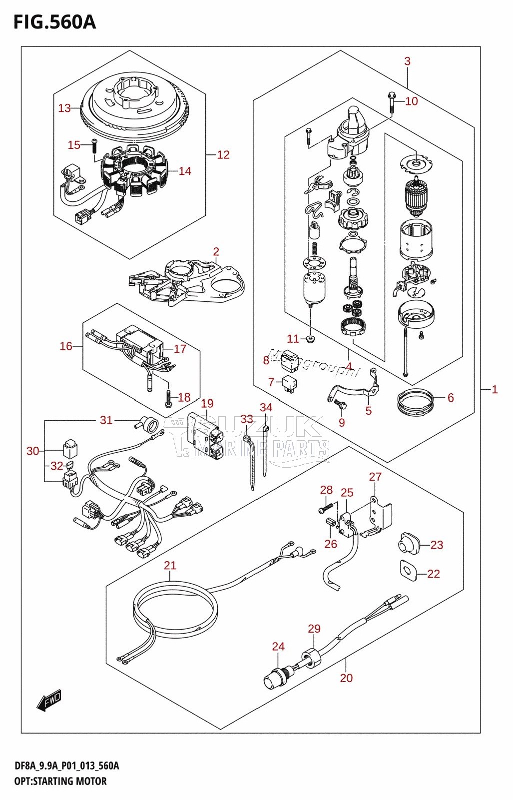 OPT:STARTING MOTOR (M-STARTER:DF8A:P01)