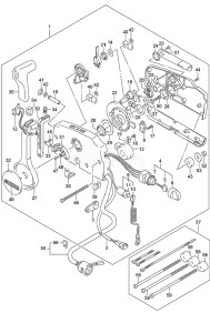 Outboard DF 250 drawing Remote Control