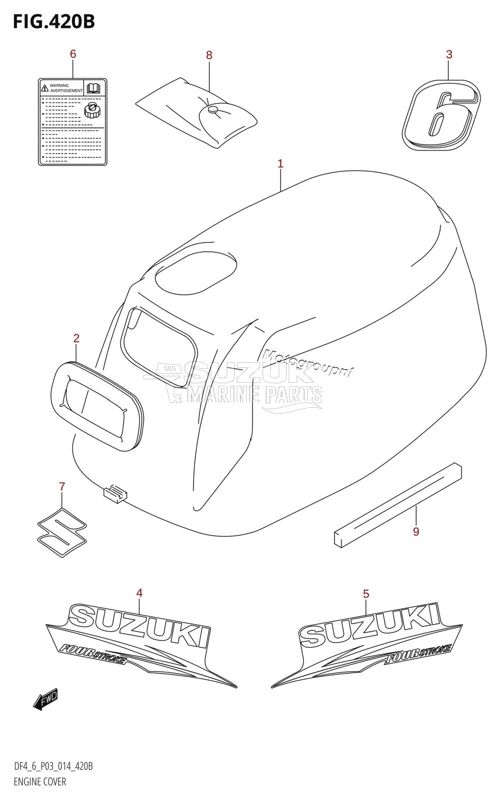 ENGINE COVER (DF6:P03)