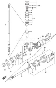 Outboard DF 175 drawing Transmission (C/R)