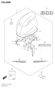 DF200AP From 20003P-040001 (E01 E03 E40)  2020 drawing ENGINE COVER (DF200AP:(021,022,023))