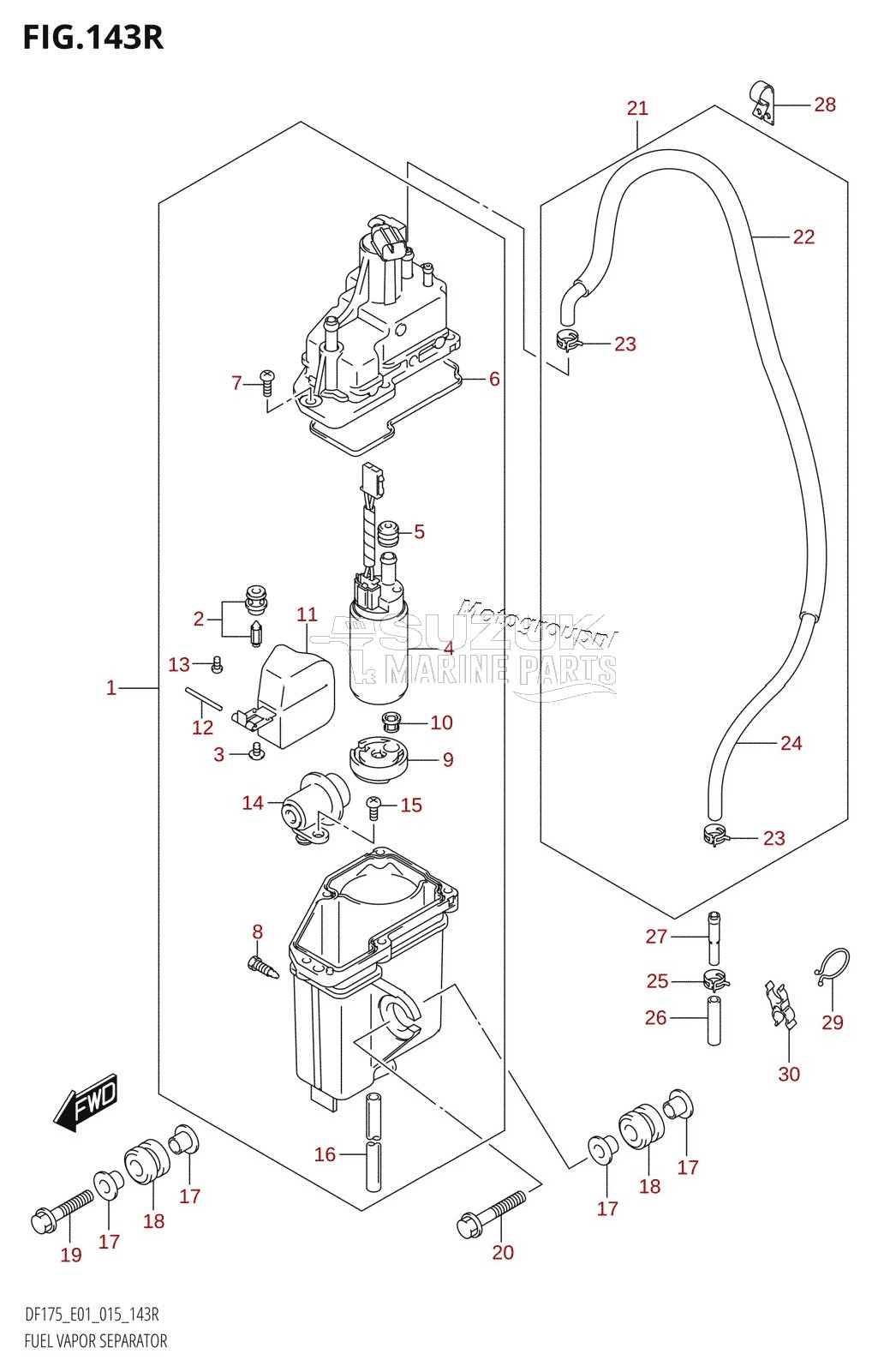 FUEL VAPOR SEPARATOR (DF175ZG:E01)