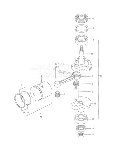 DT4 From 00402-151001 ()  2001 drawing CRANKSHAFT