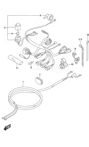 Outboard DF 9.9A drawing Harness Non-Remote Control