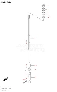 05003F-510001 (2005) 50hp E01-Gen. Export 1 (DF50A  DF50ATH) DF50A drawing CLUTCH ROD (DF60ATH:E40)