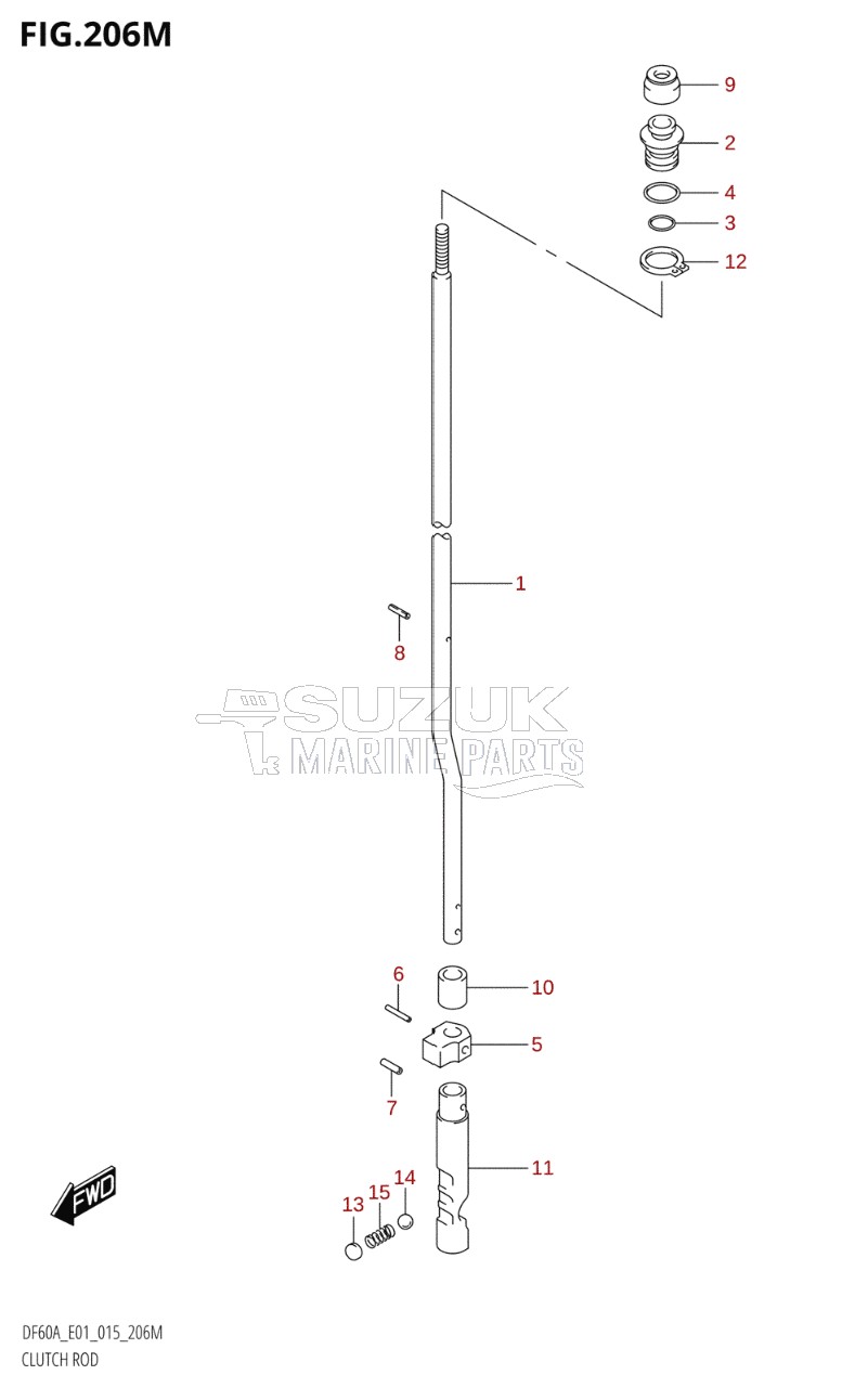 CLUTCH ROD (DF60ATH:E40)