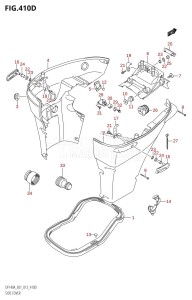 DF140A From 14003F-310001 (E01 E40)  2013 drawing SIDE COVER (DF140AZ:E40)