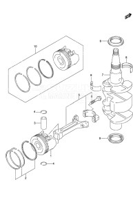 Outboard DF 9.9A drawing Crankshaft