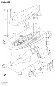 DF300 From 30002F-110001 (E01 E40)  2011 drawing GEAR CASE (DF300Z)