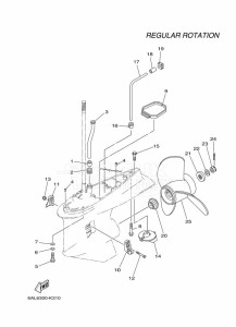 F250GETX drawing PROPELLER-HOUSING-AND-TRANSMISSION-2