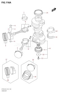 DF325A From 32501F-810001 (E01 E40)  2018 drawing CRANKSHAFT (DF350A)