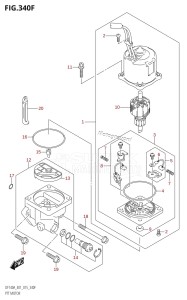 DF140A From 14003F-510001 (E40)  2015 drawing PTT MOTOR (DF140AT:E01)