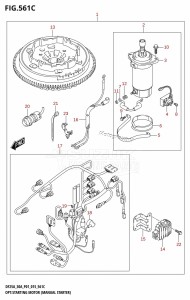 DF30A From 03003F-510001 (P01 P40)  2015 drawing OPT:STARTING MOTOR (MANUAL STARTER) (M-STARTER:DF30AQ:P01)