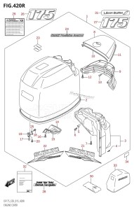 DF150 From 15002F-510001 (E03)  2015 drawing ENGINE COVER (DF175ZG:E03)