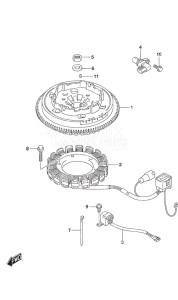 DF 30A drawing Magneto Electric Starter