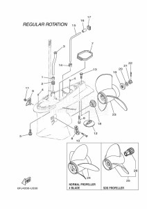 F250HETU drawing PROPELLER-HOUSING-AND-TRANSMISSION-2