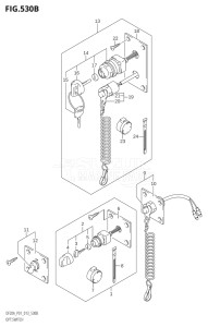 00995F-240001 (2022) 9.9hp E03-USA (DF9.9BTH) DF9.9B drawing OPT:SWITCH (DF15AR:P01)