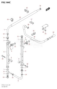 DF250Z From 25003Z-240001 (E11 E40)  2022 drawing FUEL INJECTOR (E03:DF250ST)