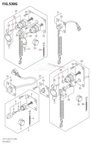 DF150ZG From 15002Z-510001 (E03)  2015 drawing OPT:SWITCH (DF175Z:E03)