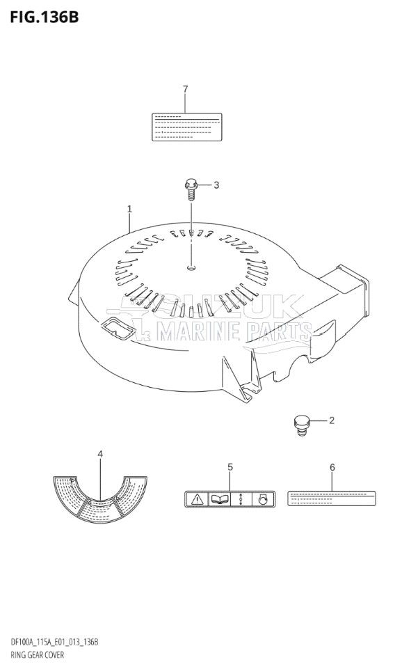 RING GEAR COVER (DF100AT:E40)